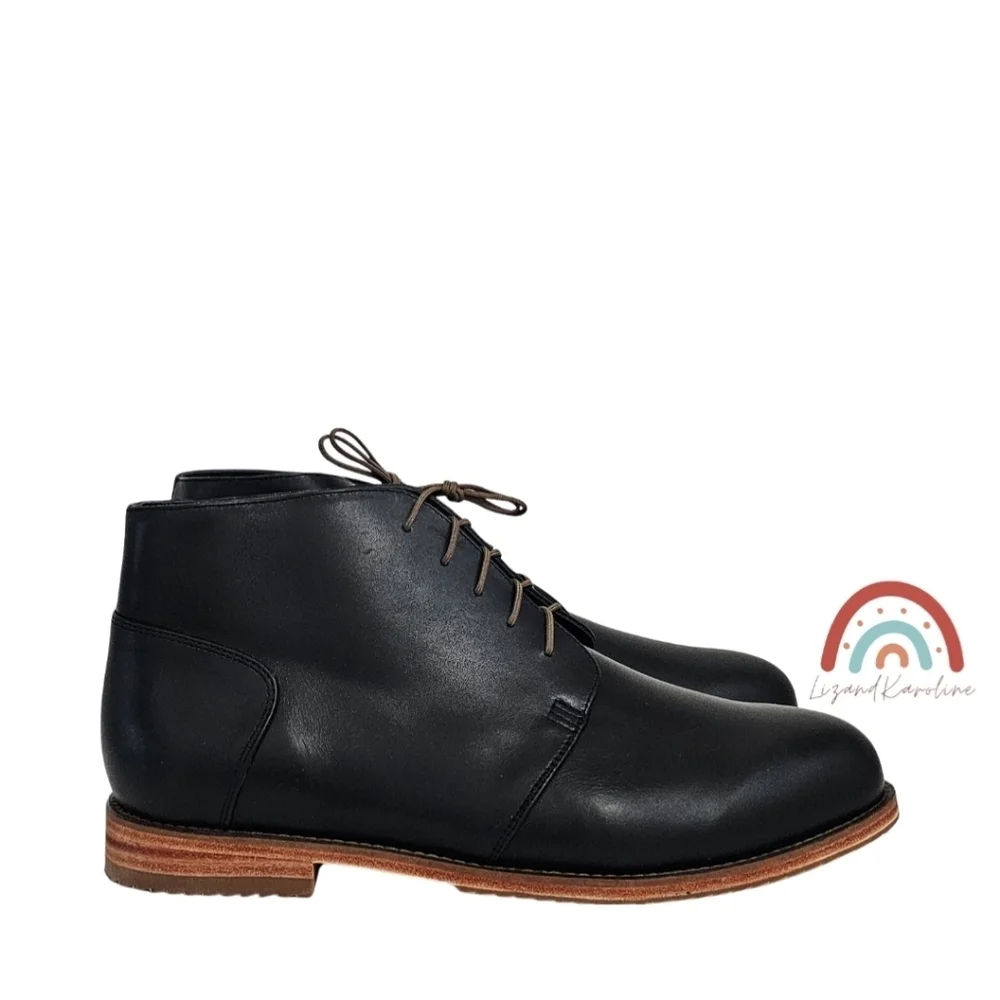 New! Nisolo Everyday Chukka Leather Boot Black
